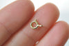 10 pcs Sterling Silver Spring Ring Clasps Silver/Platinum/Gold/Rose Gold