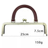 Antique Sewing Purse Frame Clutch Bag Purse Frame With Wood Handle 20cm (8") / 25cm ( 10")