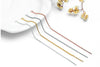 1 Pair Sterling Silver Box Chain Long Dangle Tassel Earring Pendants 90mm