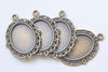 10 pcs Antique Bronze Cameo Base Settings Match 13x18mm Cabochon A8663