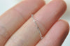 3.3ft Sterling Silver Flat Oval Cable Chain Silver/Platinum/Gold/Rose Gold