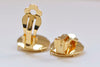 24K Gold Perforated Sieve Bezel Cup Ear Clips Findings Match 16mm Cabochon Set of 10 A5999