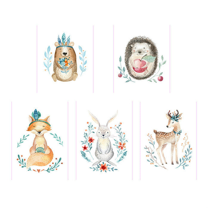 Animals Washi Masking Tape Deer Hedgehog Fox 30mm x 5M A12423