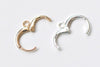 10 pcs Silver/Light Gold/Platinum/24K Gold Earring Hoop Ear Findings