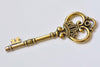 Crown Key Pendants Charms 32x83mm Set of 5 Antique Bronze/Silver/Gold/Copper
