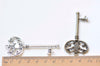 5 pcs Filigree Crown Skeleton Key Pendants Charms 30x69mm Double Sided Antique Bronze/Silver/Copper