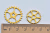 Bulk Gear Charms Collection Antique Gold Wheel Parts Pendants Mixed Style Set of 100 A1027