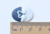10 pcs Resin Oval White Swan On Black Cameo Cabochon 18x25mm A8411