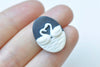 10 pcs Resin Oval White Swan On Black Cameo Cabochon 18x25mm A8411