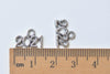 30 pcs Antique Silver New Year 2021 2022 Charms 10x13mm