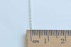 3.3 ft (1m) 925 Polished Sterling Silver Flat Oval Cable Chain 1.3mm A7652