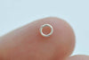 20 pcs 925 Solid Sterling Silver Closed Soldered Jump Rings Size 3mm/3.5mm/4mm/5mm