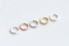 20 pcs 925 Solid Sterling Silver Closed Soldered Jump Rings Size 3mm/3.5mm/4mm/5mm