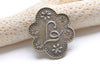 Antique Bronze Rhombus Letter J/L Connector Charms 23x30mm Set of 10 A7424