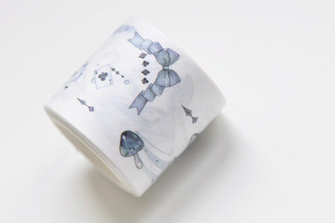 Retro Letter Washi Tape Wide Masking Tape 35mm wide x 3M A12163