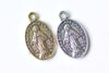 10 pcs Antique Silver/Gold Catholic Miraculous Medal Pendants Charms 10x17mm