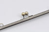 Retro Metal Sewing Purse Frame /Handle Purse Frame Silver And Bronze 25cm (10")
