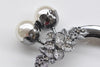 Retro Pearl Head Purse Frame With Screws Handle Purse Frame 18cm ( 7")
