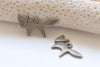 30 pcs Antique Bronze Small Fox Animal Charms 10x20mm A6358