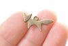 30 pcs Antique Bronze Small Fox Animal Charms 10x20mm A6358