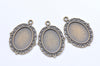 10 pcs Antique Bronze Cameo Base Settings Match 13x18mm Cabochon A8663