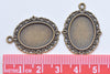 10 pcs Antique Bronze Cameo Base Settings Match 13x18mm Cabochon A8663