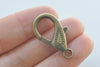 Paisley Design Large Decorative Lobster Clasp Set of 10