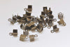 Fold Over Crimp Head Clasps Antique Bronze Cord Ends 3.5x6mm Set of 100 A3071
