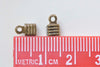 Fold Over Crimp Head Clasps Antique Bronze Cord Ends 3.5x6mm Set of 100 A3071