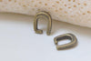 50 pcs Antique Bronze Snap On Bail Charms 7x8mm A2803
