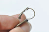 Round Cabochon Earring Settings French Earwire Bezel Sawtooth Edge Set of 10