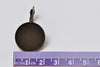 Round Cabochon Earring Settings French Earwire Bezel Sawtooth Edge Set of 10