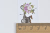 Motorcycle With Flower Washi Tape 30mm wide x 5M long (approx. 1.2 inch wide x 5.5 yards long) A12239