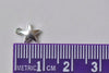 Shiny Silver Puffy Star Charms Blank Charms 7mm Set of 50 pcs A8769