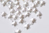 Shiny Silver Puffy Star Charms Blank Charms 7mm Set of 50 pcs A8769