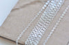 3.3 ft (1m) 925 Polished Sterling Silver Flat Oval Cable Chain 1.3mm A7652