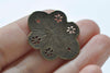 Antique Bronze Rhombus Letter J/L Connector Charms 23x30mm Set of 10 A7424