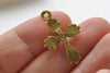 20 pcs Antique Gold Flower Cross Charms 17x26mm A8930