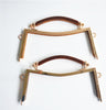 20.5cm ( 8") Antique Bronze/ Light Gold Metal Glue-In Purse Frame / Handle Purse Frame
