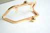 14cm ( 5 1/2 Inch) Purse Frame With Screws Silver And Gold