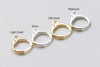 10 pcs Silver/Light Gold/Platinum/24K Gold Earring Hoop Ear Findings
