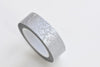 Silver Flower Washi Tape Scrapbooking Supply 15mm Wide x 10M Roll A10618