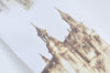 Retro Castles Washi Tape Wide Deco Tape 60mm wide x 3M long A10676