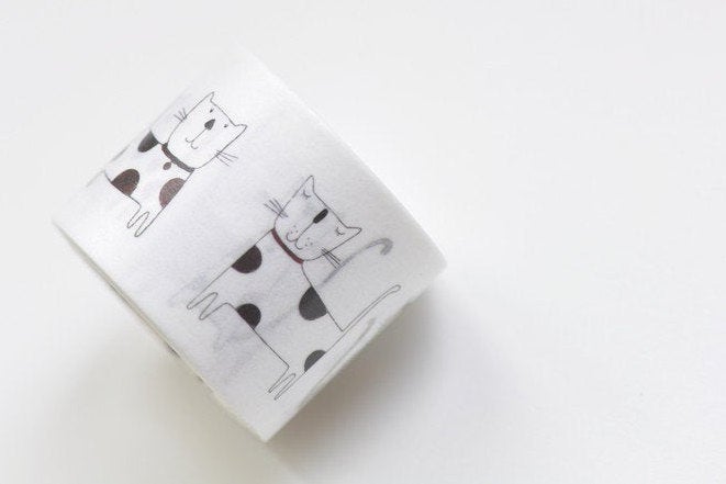 Cute Kitten/Cat Washi Tape /Masking Tape 30mm wide x 3M A10669
