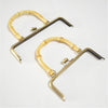Antique Bronze Large Sewing Purse Frame With Natural Bamboo Handle 20cm/25cm ( 8"/10")