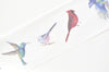 Retro Wide Washi Tape Bird Flower Masking Tape 30mm Wide x 5M Long A12255