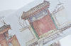 Asian Culture Vintage House Washi Tape/ Wide Japanese Masking Tape 50mm x 3M Roll A10595