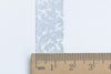 Silver Flower Washi Tape Scrapbooking Supply 15mm Wide x 10M Roll A10618