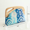 25cm ( 10") Retro Purse Frame / Large Wood Handle Purse Frame With Screws