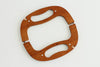 25cm ( 10") Retro Purse Frame / Large Wood Handle Purse Frame With Screws